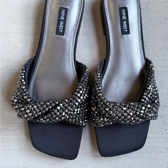Nine West Shoes - Nine West Black Embellished Women's Sandals